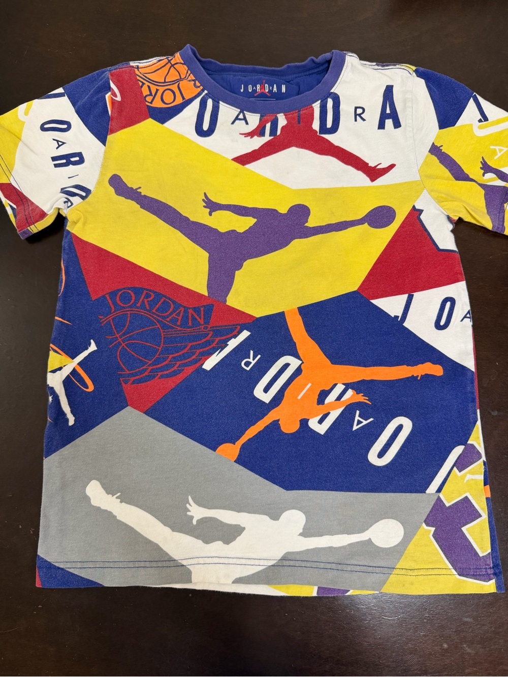 Jordan All Over Print Jumpman Graphic Tee Kids Large 12-13Y